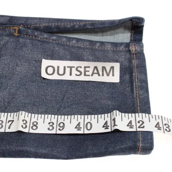 Simkhai NWT Coated High Rise Skinny Jeans Size 28 US In Blue Cotton Blend Denim